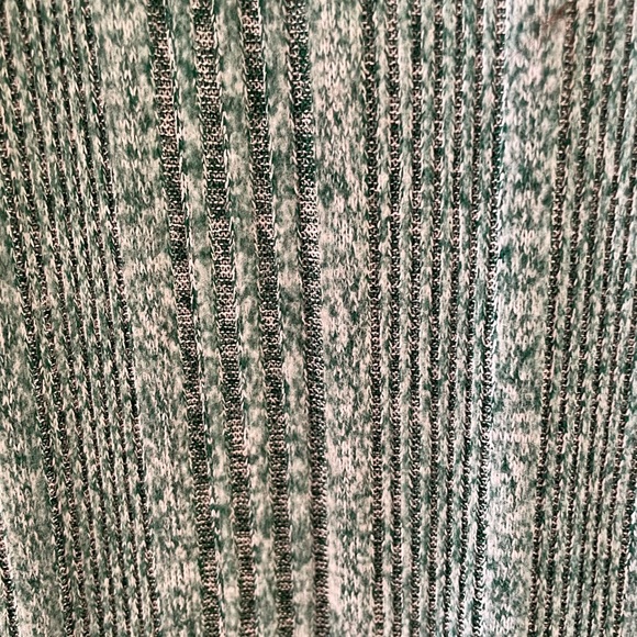🍄 2/12$ Stylish Green Ribbed Women's Sweatshirt - Picture 2 of 4